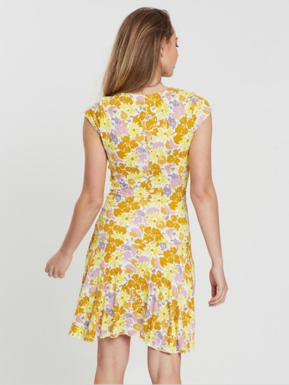 Free People Yellow Floral Key to Your Heart Mini Dress - Picture 6 of 9